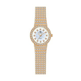 Starry Diamond Chain Women Wrist Watch - Golden Scale Surface