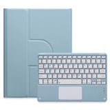 360 Degree Rotatable Bluetooth Keyboard Leather Case With Touchpad - Square Button - Lavender Purple - For Ipad 10Th Gen 10.9 2022