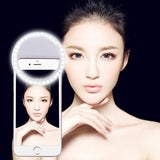 Adjustable Clip Beauty Light for Smartphones - Usb Cable - Pink