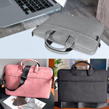 Waterproof Oxford Cloth One-Shoulder Handbag For 15.6 Laptops - Hidden Portable Strap - Pink