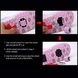 Rechargeable Double Wheel Roller Skating Shoes - Pink Size 39