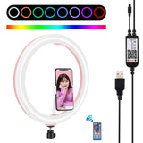 11.8 Dual-temp Led Ring Light with Tripod & Remote - Pink
