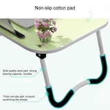 Portable Laptop Desk Stand - Foldable & Non-slip - Pink