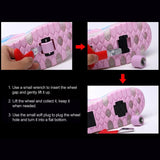 33 Pink Led Light Rechargeable Roller Skating Shoes - Double Wheel Ultra Light