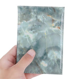 Waterproof Marble Passport & Ticket Holder Colorful Design - Brown