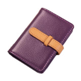 Portable Pu Leather Card Holder - Business & Credit Cards - Brown