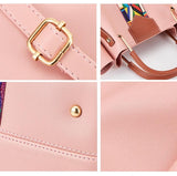 Versatile 4-in-1 Messenger Bag for Women - Fashionable & Spacious - Pink