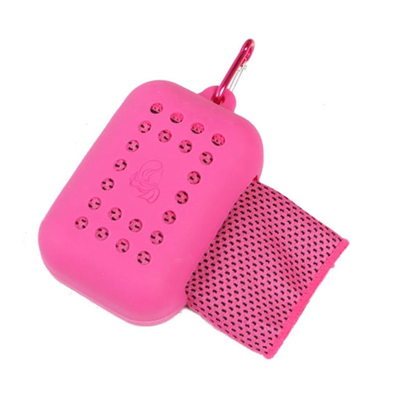 Chill Towel For Summer Workouts - Rose Red