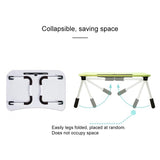 Portable Laptop Desk Stand - Foldable & Non-slip - Green
