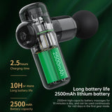 4-Head Portable Muscle Massage Gun For Sports - Green