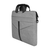 Stylish Zipper Laptop Bag with Shoulder Strap - Durable & Breathable - Dark Gray