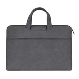 Waterproof Portable One-Shoulder Handbag For 13.3 Laptops With Hidden Zipper And Suitcase Belt - Dark Gray