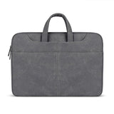 Waterproof Portable One-Shoulder Handbag For 13.3 Laptops With Strap & Magic Stick - Dark Gray