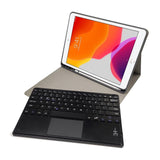 9.7 Ipad Keyboard Case With Touchpad Pen Slot & Bracket - Magnetic Detachable - Rose Gold