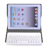 Universal Ultra-Thin Tablet Case With Bluetooth Keyboard For Ipad 4 / 3 / 2 - Horizontal Flip - Rose Gold