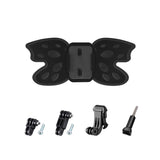 3-way Pivot Arm Butterfly Helmet Mount for Gopro Hero12 - Fluorescent Green