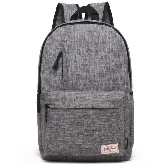 Multi-function Canvas Laptop Backpack - Fits 15.6 Macbook Samsung Sony Dell Alienware Chuwi Asus Hp - 42x29x13cm - Grey