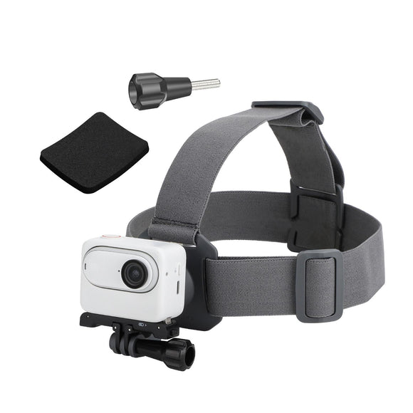 Adjustable 360 Degree Head Strap for Action Cameras - Grey