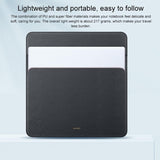 13 Inch Leather Laptop Protective Bag for Matebook x - Grey