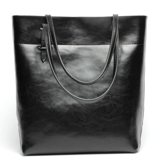 Stylish Shoulder Tote For Women - Retro Black