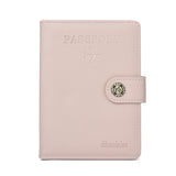 Multi Functional Passport Case With Buckle Dibaoleiou Pu Leather - Pink