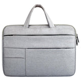 13.3 Inch Laptop Tablet Bag With Multiple Pockets And Soft Oxford Cloth Handle - Grey