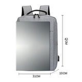15.6 Laptop Backpack with Usb Charging - Waterproof Oxford Cloth Large Capacity - Grey