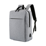 15.6 Laptop Backpack with Usb Charging - Waterproof Oxford Cloth Large Capacity - Grey