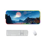 Rgb Non Slip Mouse Pad With Thermal Transfer - Red Fox