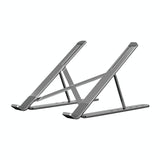 Adjustable Laptop Stand - Portable Folding Height Increase Heat Dissipation - Grey