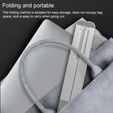 Adjustable Laptop Stand - Portable Folding Height Increase Heat Dissipation - Grey