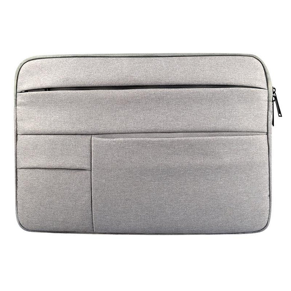 14 Laptop Tablet Bag with Multiple Pockets - Portable & Durable - Grey