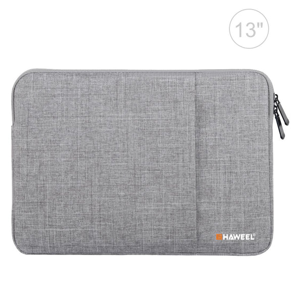 13 Inch Laptop Sleeve Case with Zipper for Macbook Samsung Sony Dell Alienware Chuwi Asus Hp - Grey