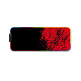 Rgb Non Slip Mouse Pad With Thermal Transfer - Red Fox