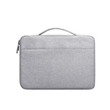 Waterproof Oxford Laptop Handbag With Trolley Strap - Grey