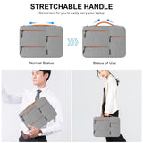 14-15 Inch Laptop Sleeve Briefcase for Macbook Samsung Thinkpad Sony Dell Alienware Chuwi Asus Hp - Grey