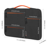 15.0 Laptop Sleeve Case for Macbook Samsung Thinkpad Sony Dell Alienware Chuwi Asus Hp - Zipper Briefcase Handbag 15.0-16.0 Laptops - Grey