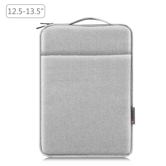 12.5-13.5 Inch Laptop Sleeve Briefcase with Zipper and Handle - Grey