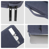 12.5-13.5 Inch Laptop Sleeve Briefcase with Zipper and Handle - Grey