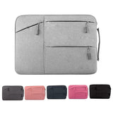 15.6 Inch Laptop Tablet Bag With Multiple Pockets - Portable And Stylish - Hc6579Lh 15.6 Inch Light Grey