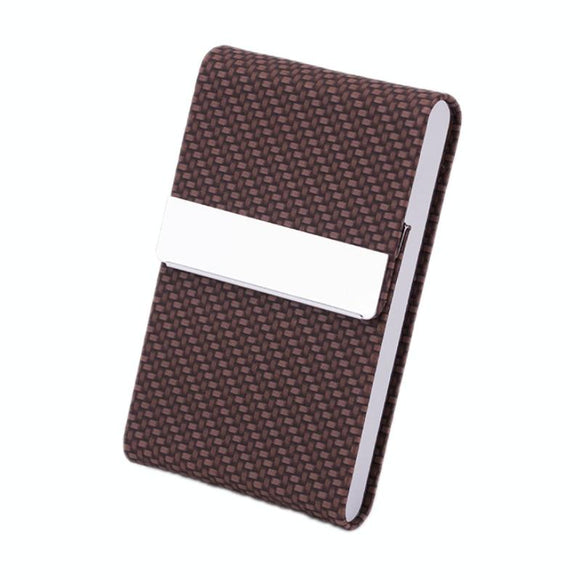 Business Card Case For Advertising Fits Most Cards - Woven Coffee