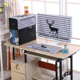 22 Desktop Computer Lcd Monitor Dust-proof Cover - Cloth Material - Grey Deer