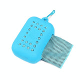 Chill Towel For Summer Workouts - Cylindrical Royal Blue