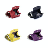 Compact Rfid Leather Coin Purse Wallet - Secure & Stylish - Rice White