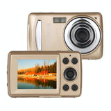 16Mp 4X Zoom Hd Digital Video Camera With 2.4 Tft Screen - Gold