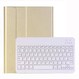 10.2 Ipad Bluetooth Keyboard Case With Stand - Ultra-Thin & Detachable - Gold
