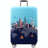 Thickened Luggage Cover - Elastic Wear-resistant Anti-dust Protection - Size l - Gold Leaf