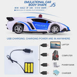 Remote Control Deformed Car - 4 Channels Blue