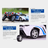 Remote Control Deformed Car - 4 Channels Blue