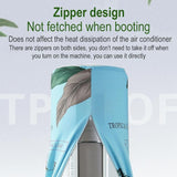 185 x 40 Cm Elastic Cloth Cabinet Air Conditioner Dust Cover - Lotus